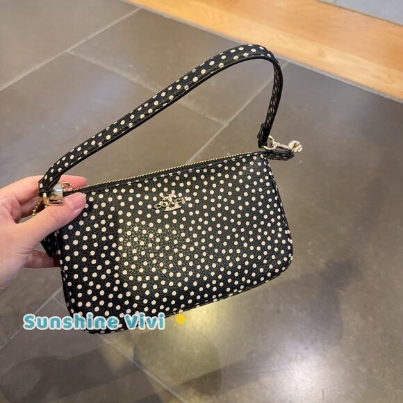 NWT Coach Nolita 19 With Spot Print CCF57 Refined pebble leather Black - Picture 2 of 6